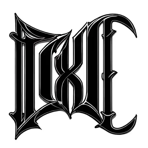 Two Word Ambigram Generator tattoo design idea