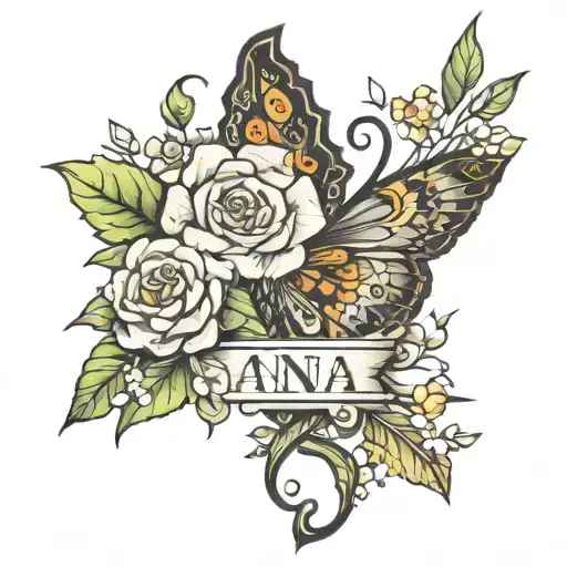 name anna   tattoo design idea