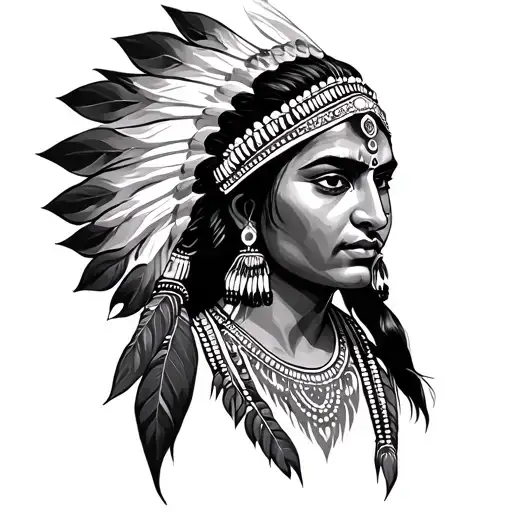 Indian tattoo design idea