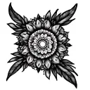 Elbow Mandala tattoo design idea