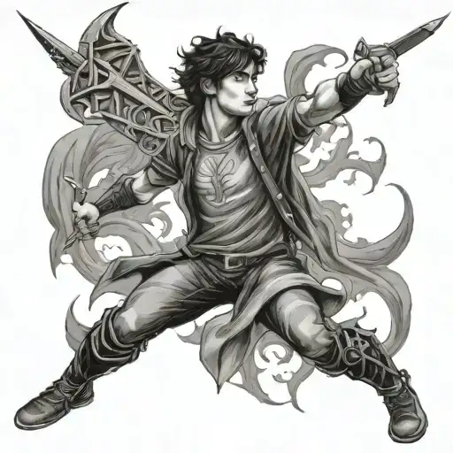 Percy Jackson tattoo design idea