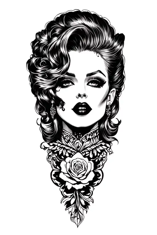 rockabilly tattoo design idea