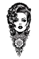 rockabilly tattoo design idea