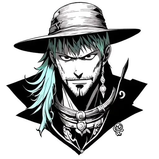 zoro from one piece tattoo design idea