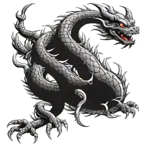 shenron dragon ball z tattoo design idea