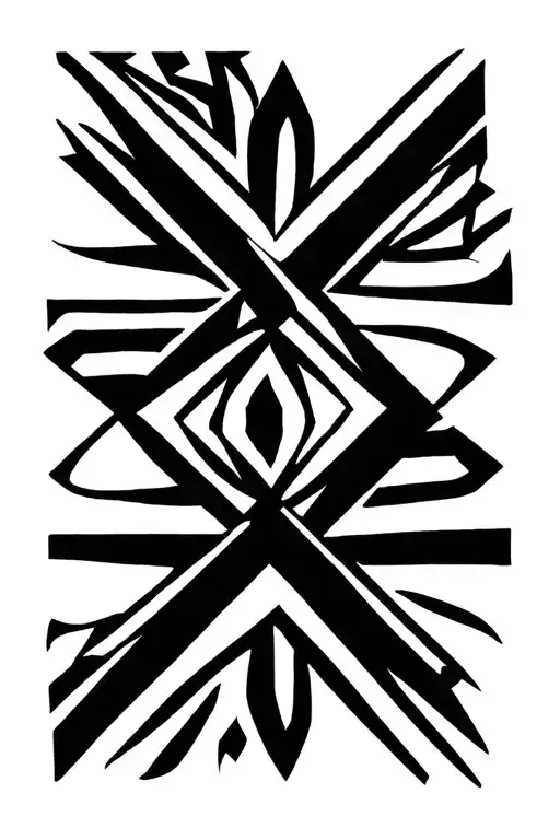 Ethiopian cross tattoo design idea