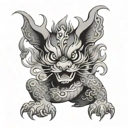 Pixiu tattoo design idea