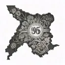 virginia interstate 95 tattoo design idea