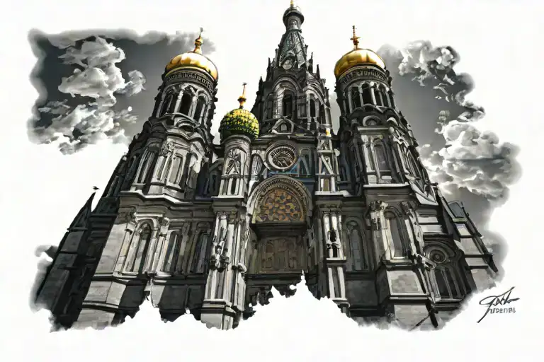 saint basils cathedral tattoo design idea