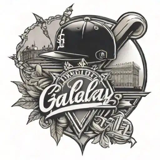 LA Galaxy and LA dodgers tattoo design idea