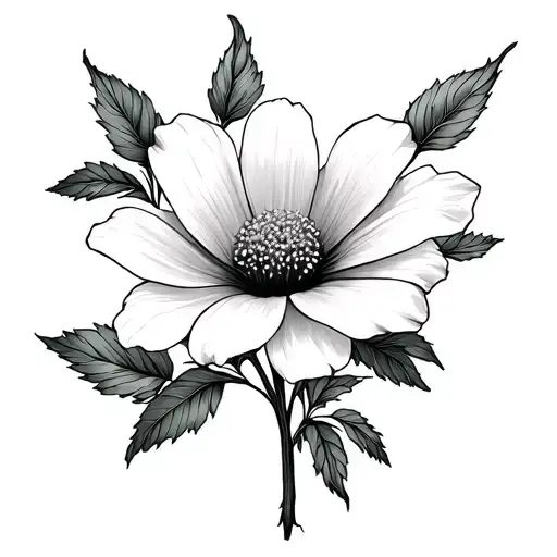 dainty flower with quote horizontal across inner bicep   tattoo design idea