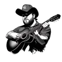 Luke Combs tattoo design idea
