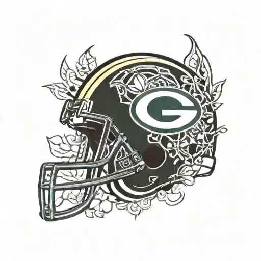 Green Bay packers logo tattoo design idea