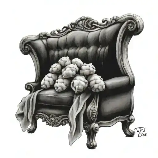 3 gnocchi on a sofa tattoo design idea