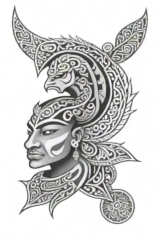 fijian and Maori tattoo design idea