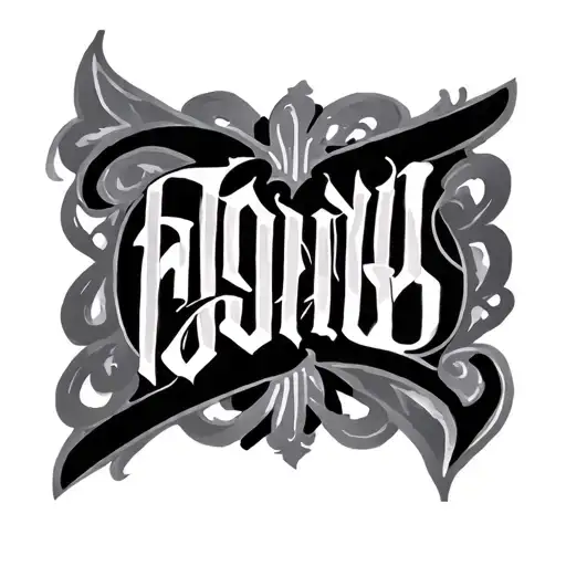 Two Word Ambigram Generator tattoo design idea