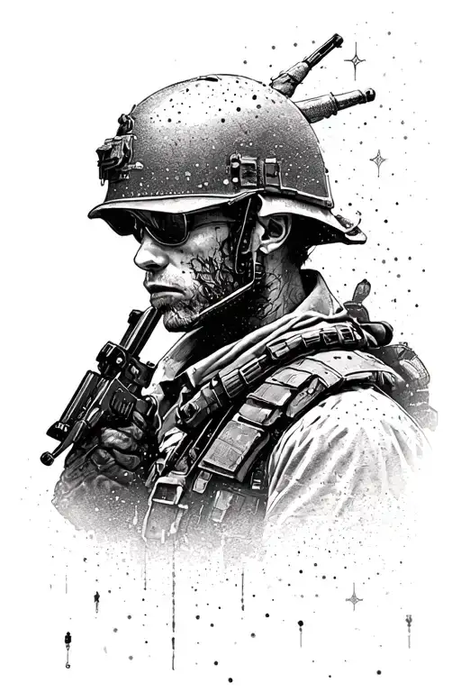 Hybrid Theory Soldier tattoo design idea