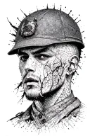 Hybrid Theory Soldier tattoo design idea