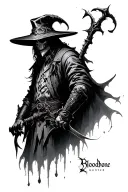 Bloodborne Hunter  tattoo design idea