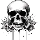 Skull Easy tattoo design idea