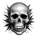 Skull Easy tattoo design idea