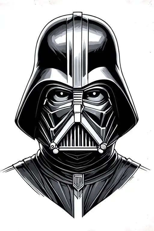 Fine like star wars tattoo design featuring darth revan. tattoo design idea