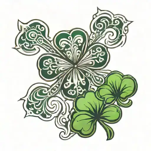 shamrock tattoo design idea