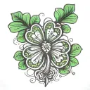 shamrock tattoo design idea