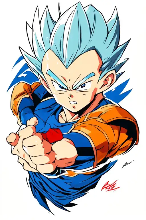 Push through the pain. Giving up hurts more.-Vegeta tattoo design idea