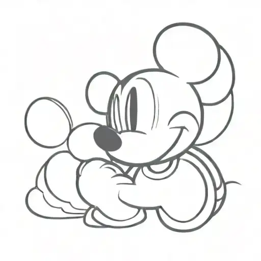 Mickey Mouse tattoo design idea
