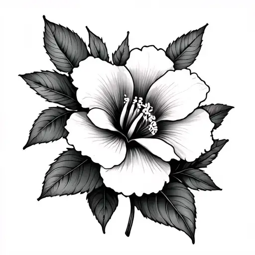 it’s a tattoo that will go on my forearm and it’s a combination of leaves and Hibicus the Korean national flower but it  tattoo design idea