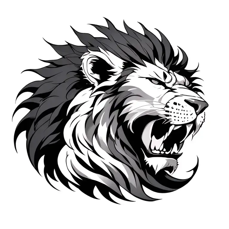 lion d'escanor, the seven deadly sins tattoo design idea