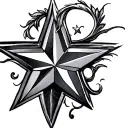Texas star tattoo design idea
