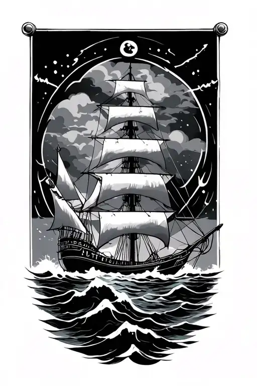 nautical tattoo design idea
