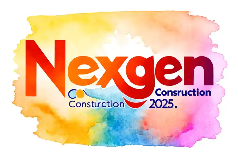 "Nexgen Construction is. 2025" Construction logo tattoo design idea