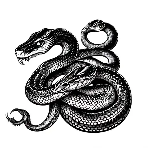 1000 cobras tattoo design idea