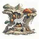 allegory of the cave painting tattoo design idea