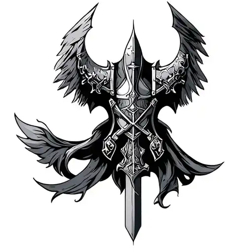 Black Templar tattoo design idea