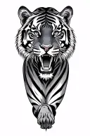 tiger tattoo design idea