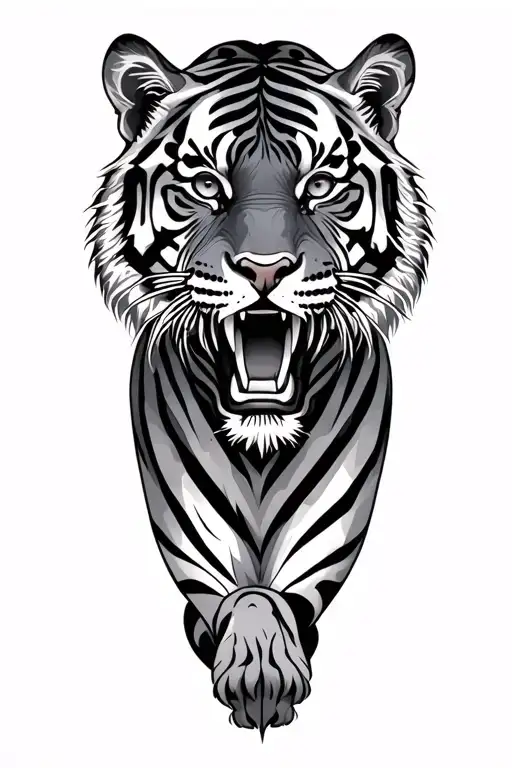 tiger tattoo design idea