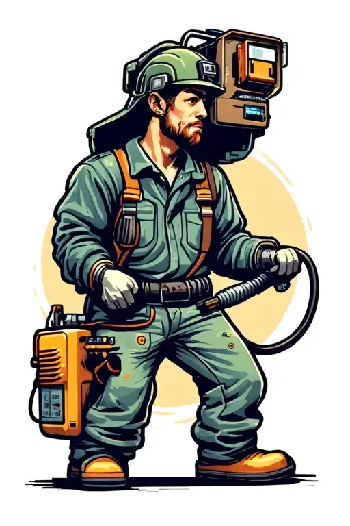 electrician tattoo design idea