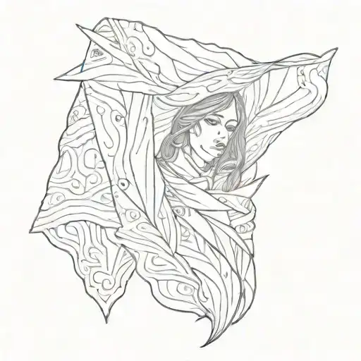 blankets tattoo design idea