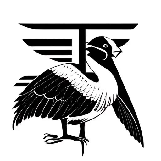 Thoth Egyptian God Symbol of Wisdom Ibis tattoo design idea