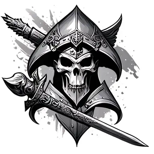 Black Templar tattoo design idea