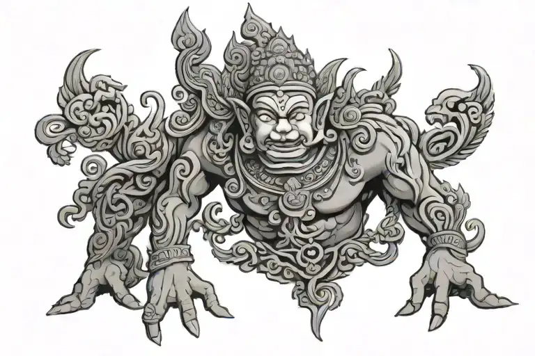 only khmer tattoo design idea