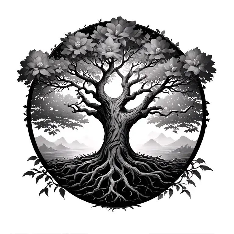 tree of life familia  tattoo design idea