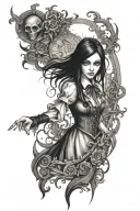 Alice: Madness Returns tattoo design idea