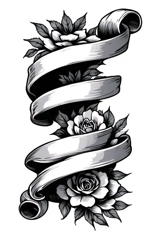scroll with tattoo design tattoo design idea