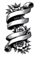 scroll with tattoo design tattoo design idea