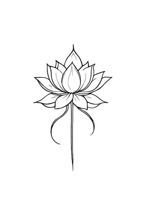 minimalist tattoo for spine inclusind white lotus amor fati and little designs in a straight line  tattoo design idea